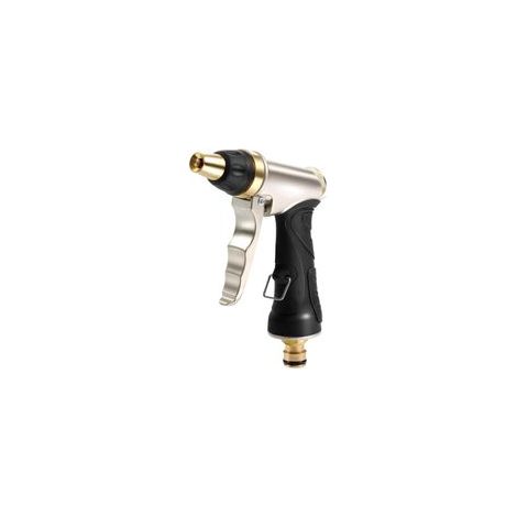 Pistolet d'Arrosage avec Buse en Laiton, Robuste et Haute Pression, Réglable de Jet à Pulvérisation, pour Laver la Voiture et les Animaux Domestiques, le Jardin/Nettoyage de Trottoir
