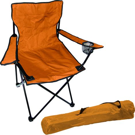 Anglersessel mit Getränkehalter Orange-DPO2468 (1/3)