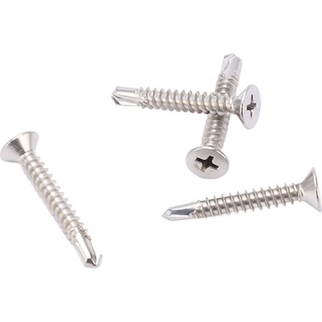 150 vis à tête fraisée Phillips en acier inoxydable 304, longueur nominale 32 mm, M4.8-16 (1/5)