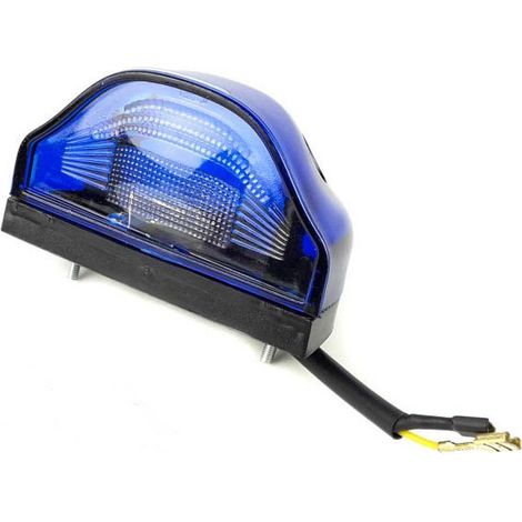 Lampe numérotée avec ampoule, feu de position bleu 12V / 24V