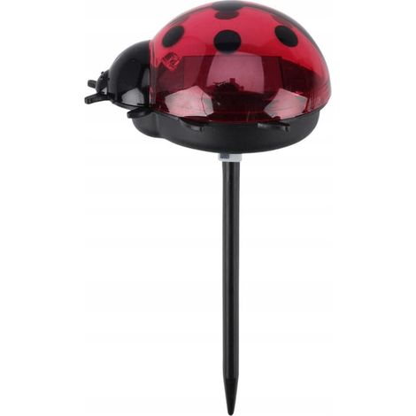 Decorazione solare a forma di coccinella con illuminazione 14 cm
