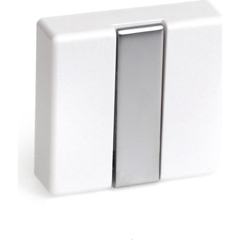 Colgador plegable moderno atornillable con acabado blanco. Dimensiones: 74x20x71 mm -