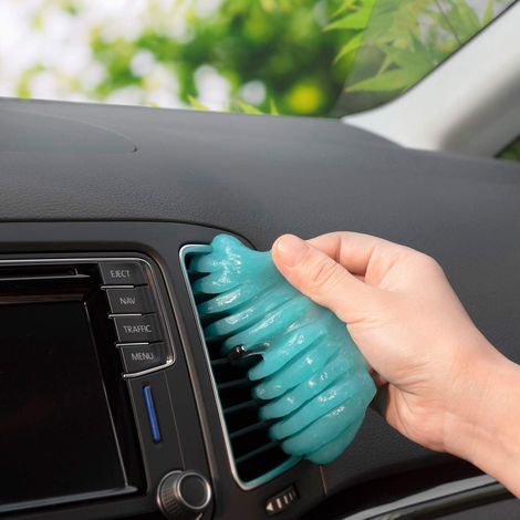 Gel Nettoyant Pour Intérieur Auto - Gel Réutilisable Pour Claviers Et Écrans - Pour Fissures Et Interstices - 100 g