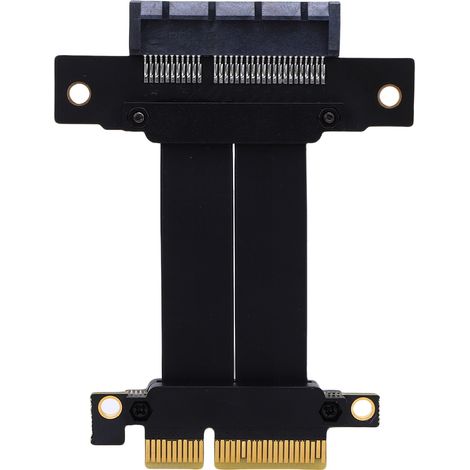 Cavo riser PCIe 4.0 x4, estensione per scheda grafica senza perdita di dati per GPU M.2, WiFi Live Wire USB, schede di acquisizione avviabili senza disco, 5 cm / 2 pollici (1/5)