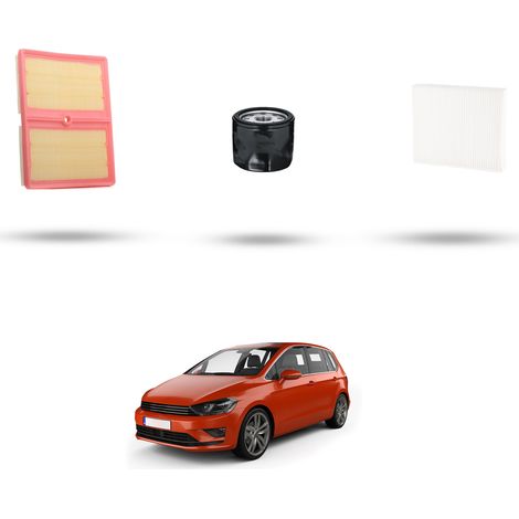 Kit tagliando 3 filtri compatibile con Vw Golf Sportsvan (AM1) 1.0 TSI 63kw Dal 2017 (1/5)