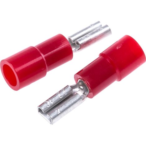 Cosse faston RS PRO, Isolé, Rouge