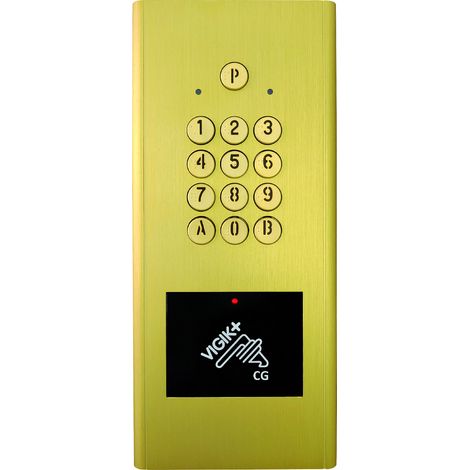 Clavier codé avec VIGIK+ intégré et gestion TR, finition noir - Délai 4 semaines - AIPHONE HEACTRORV3