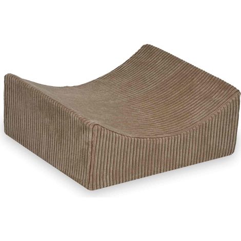 Berceau de jeu en mousse et velours côtelé couleur caramel (1/5)