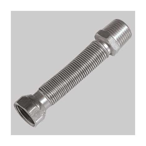 FLESSIBILE INOX PER ACQUA RIDOTTO  MF 1/2 x F 3/4 220÷420 mm     MADE IN ITALY