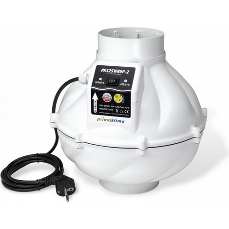 Extracteur Prima Klima WHSP insonorisé Ø125mm - 2 speed 360-460m3/h (1/4)
