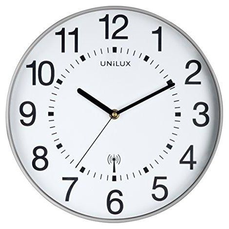 Unilux Moderne Wanduhr Grau Metallisch 30 cm
