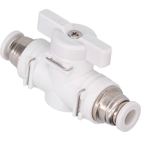 Raccord de vanne de régulation de débit, connecteur pneumatique, bouchon pour conduite d'air, adaptateur union à joint rapide 6 mm (1/5)