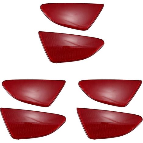 Ensemble de 6 panneaux réflecteurs de feux antibrouillard arrière en plastique ABS pour Honda Demio 2015-2018 (1/5)