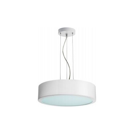 Suspension Ø 400mm blanc brillant lampe fluo circulaire T5 40W (non incl) ballast elec 230V MATRIX HIGH GLOSS SYLVANIA 3097912