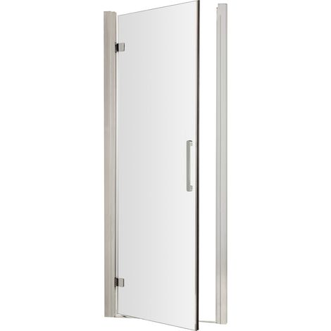Balterley Kinvaston 700mm Hinged Shower Door with 8mm Glass, Bar Handle - Chrome
