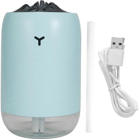 260-ml-USB-Luftbefeuchter, tragbarer Diffusor mit Nachtlicht, für Büro, Zuhause und Arbeitsplatz, leiser Nebelgenerator, wiederaufladbar
