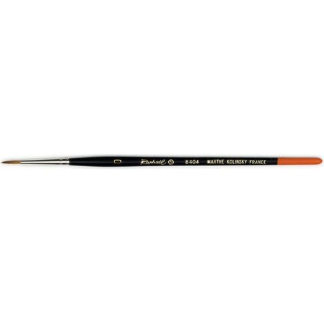 Pinceau - Raphael Kolinsky - Taille 0 - Sable de Kolinsky pur - Couleur orange - Mixte