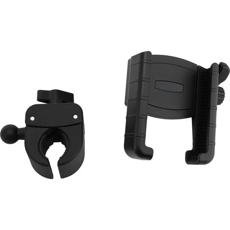 Supporto universale antiurto per cellulare da bicicletta, supporto per cellulare da moto per smartphone da 4,7 a 7,2 pollici, nero. (1/2)