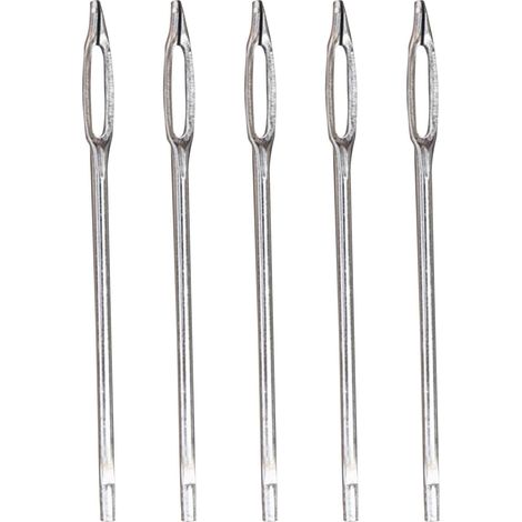 AHLSEN Kit de réparation de bouchon de pneu, kit de bouchon de pneu de voiture,Paquet de 5 aiguilles à œil fendu de remplacement Outil de réparation de pneus, Kit de réparation de pneus robuste, poin (1/5)