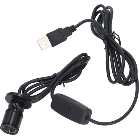 Mini Spot LED, Installation Ouverte Dimmable Lumière Lumineuse Compacte Mini Spots USB 5V Protection des Yeux avec Câble de pour Bricolage pour Vitrines (Lumière Blanche Positive )