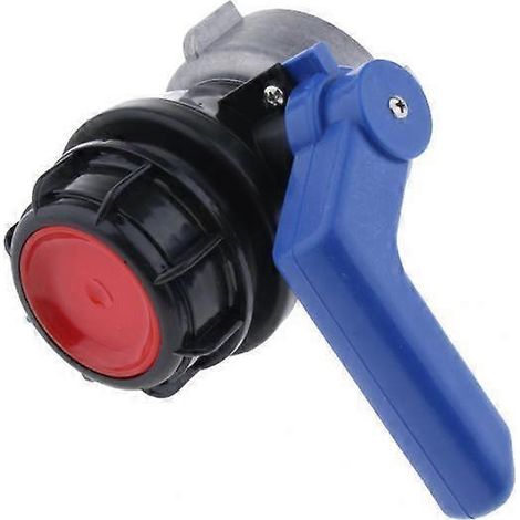 Adaptateur de raccordement de tuyau pour conteneur IBC 2x 1000L avec interrupteur, pour 75 mm / (1/5)