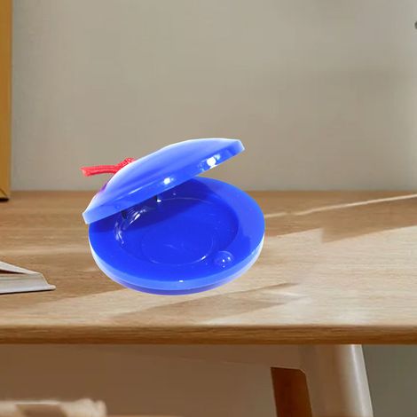 Castagnettes en Plastique pour Enfants - Instrument de Percussion Rythmique, Jouet Musical Éducatif Bleu (1/5)