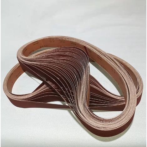 15 bandes abrasives 25 x 762 mm, assortiment de grains 80/120/150/240/400, bandes de ponçage pour ponceuse à bande, bois, métal, peinture, finition et bricolage (1/4)