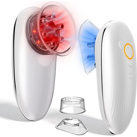 Appareil de massage à ventouses avec vide, EMS et lumière rouge, 3 niveaux de massage anti-cellulite électrique pour modeler et raffermir le ventre, les jambes, les fesses et les fascias (1/5)