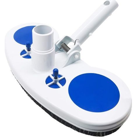 Têtes d'aspirateur de piscine pour piscines creusées, équipement de nettoyage de piscine flexible lesté Poignée de tête d'aspirateur pour nettoyage hors sol, piscines en vinyle (1/4)