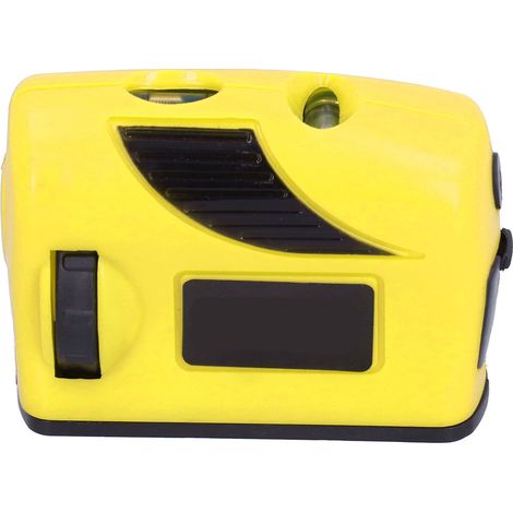 Niveau à bulle rouge, outil de mesure portable compact à une touche pour la mise en place d'un plan d'étage, jaune