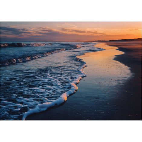 Fototapete Strand Meer Natur – Großformat Wandtapete 150x105 cm – Für Wohnzimmer & Schlafzimmer