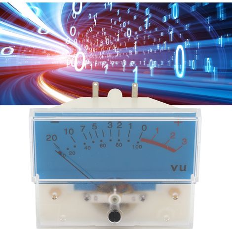 Hochpräzises 12-V-VU-Meter, Amperemeter, Schallpegelmesser (dB), Pegelanzeige für Verstärker/Lautsprecher/Röhrenverstärker mit Hintergrundbeleuchtung (1/5)