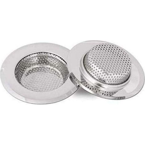Égouttoir d'évier, égouttoir d'évier en acier inoxydable, profondeur 18 mm, 2 pièces, 7 cm (petit) (1/4)