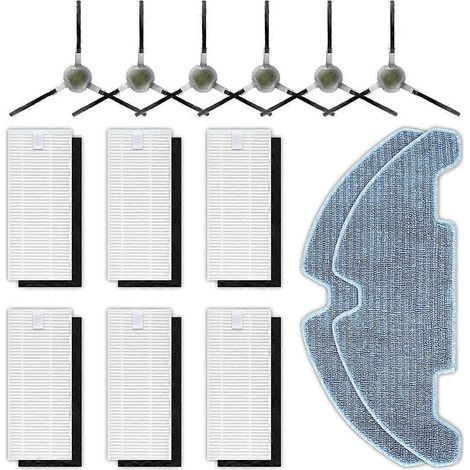 Filtre pour aspirateur brosse pour aspirateur Filtre de brosse pour aspirateur filtre de 14PCS de remplacement Accessoires Kit pour Lefant M330 Pro Robot Aspirateur HEPA Filtres Side Brosses Serpilliè (1/5)
