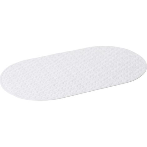 Tapis Salle de Bain Antidérapant PVC Blanc (1/3)