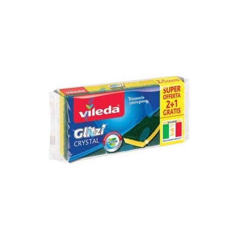 SPUGNA FIBRA VERDE GLITZY CRYSTAL