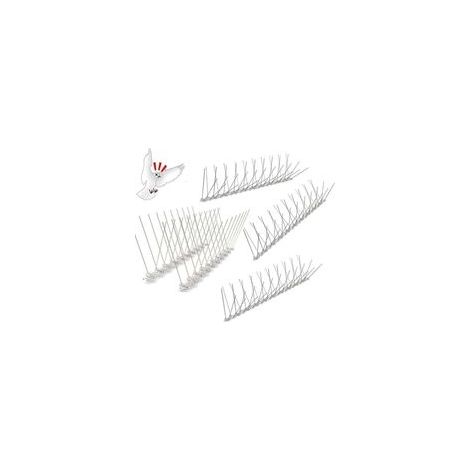 Pic Anti Pigeon Inoxydable, 1M 4 Ranges Pique Anti Pigeon Balcon, Pr-assembl Flexible Pic Anti Oiseaux pour Moineaux Hirondelles Corneilles Chat