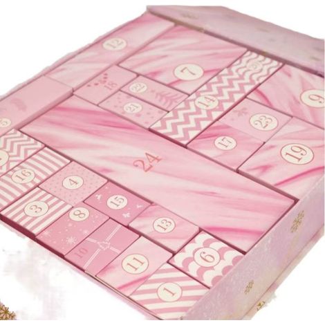 Christmas Advent Calendar Gift Box, Countdown Blind Box, Christmas Eve & New Year's Eve Surprise, Double-Door Packaging Box, Creative Empty Box - Perfume Gift Box -
