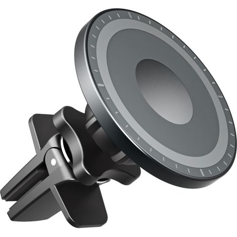 Support de Voiture, Support de Téléphone de Voiture Magnétique avec Clip Rotation à 360° Support de Téléphone Universel (1/4)
