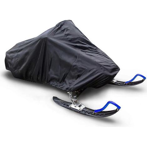 Housse de protection imperméable pour moto, vélo et motoneige (noire, 292 x 130 x 121 cm) (1/5)