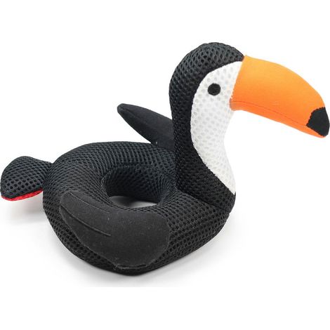 Gioco galleggiante in tessuto mesh con effetto sonoro Tucano per cani