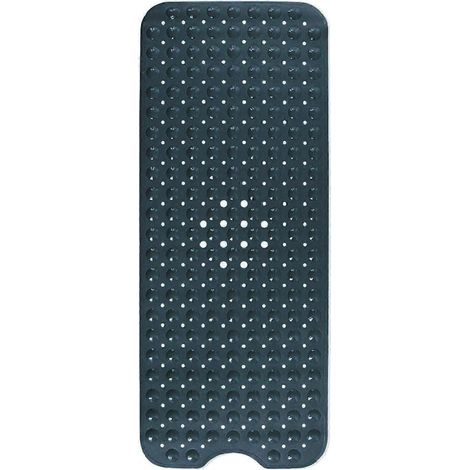 Rutschfeste Badematte mit 200 Saugnäpfen, 100 x 40 cm (schwarz)