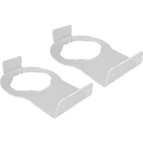 2er-Pack Basketballständer aus Acryl, leicht, klein, stabil, Wandmontage für Zuhause, Werkstatt, Turnhalle, transparent (1/5)