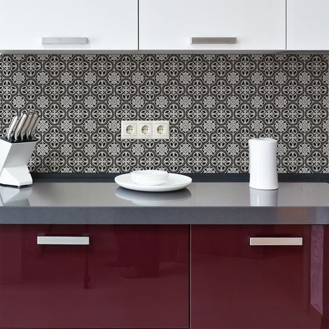 Sticker Mural Carrelage adhésif Cuisine Salle de Bain - 30 STICKERS CARRELAGES AZULEJOS GERALDINA - 30stickers10x10cm (1/5)