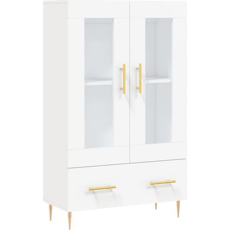 Credenza cassettiera cassettiera mobile contenitore organizer cucina soggiorno soggiorno alto 69,5 x 31 x 115 cm derivati del legno bianco 020032498