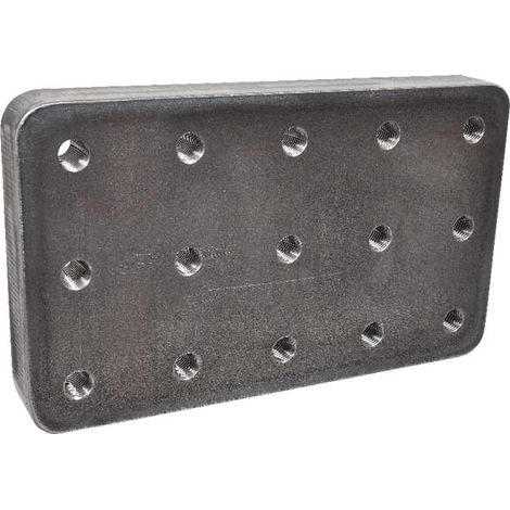 Placa de soldadura de 145x145 mm, 15 orificios, M20, 8004959