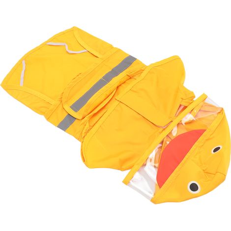 Imperméable pour chien, imperméable, transparent, à capuche ajustable et bord en PVC, idéal pour les activités extérieures. Taille M. (1/5)