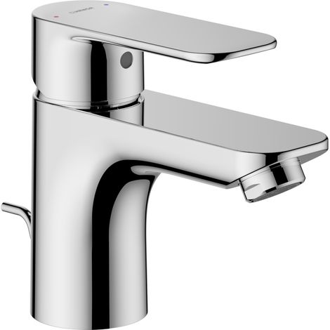 HANSA Ha ehm Mitigeur de lavabo HANSABASIC 5540 - Garniture de vidage à tirette métallique Saillie 101 mm DN15, 55402243