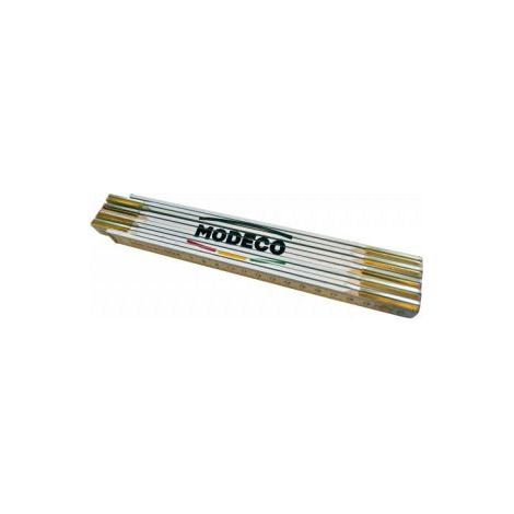 mètre ruban modeco mn-80-212 pliable bois 2 m