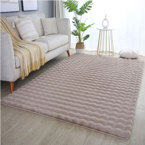 Tapis moelleux aspect 3D uni Whisper Beige 160x230 (1/5)